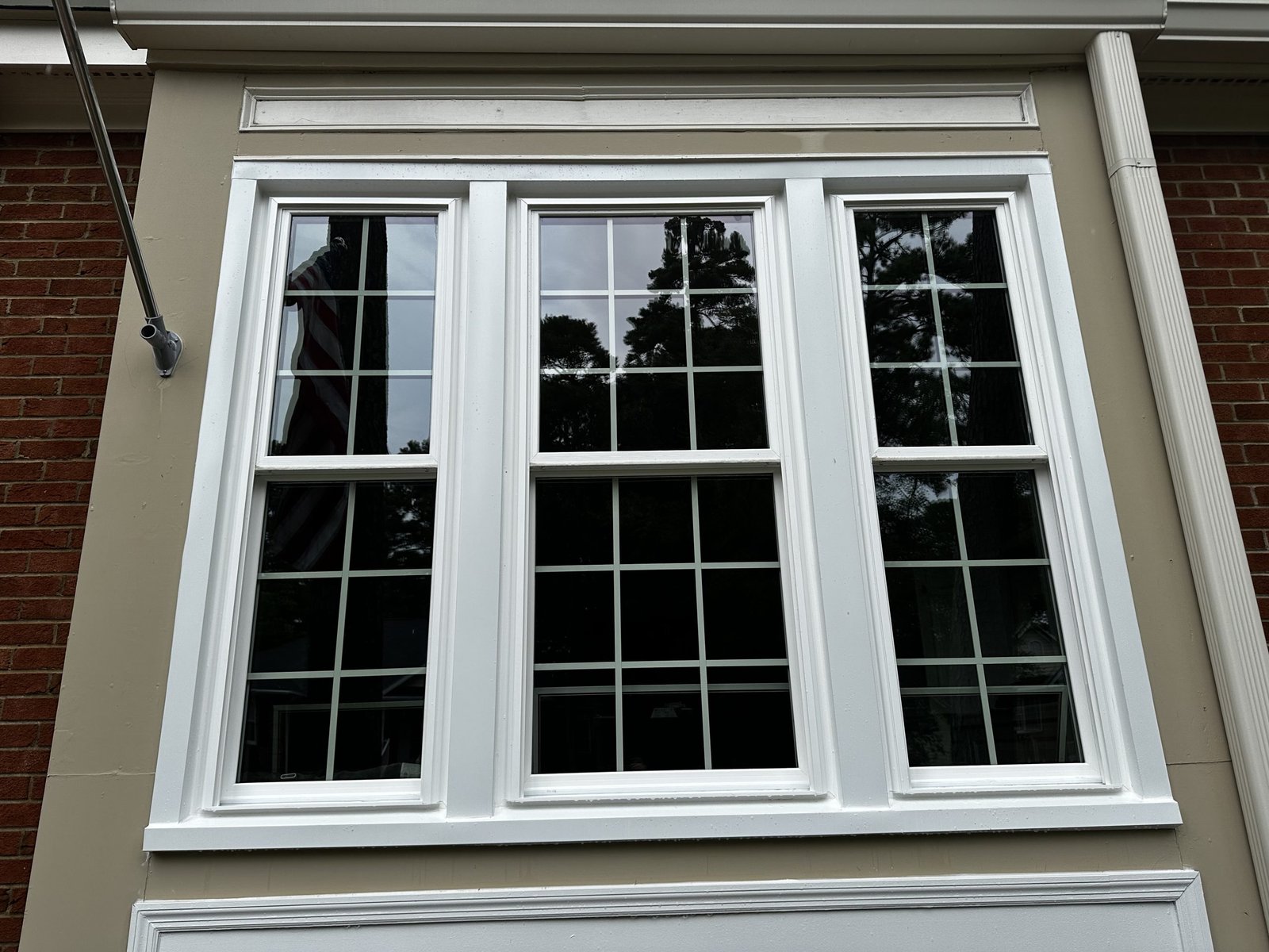 Same triple window after a spot-free wash
